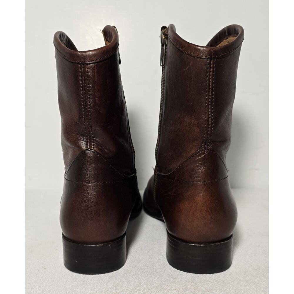 Women's Frye Melissa Button Short 2 Boots Brown Size 8B - Picture 8 of 12
